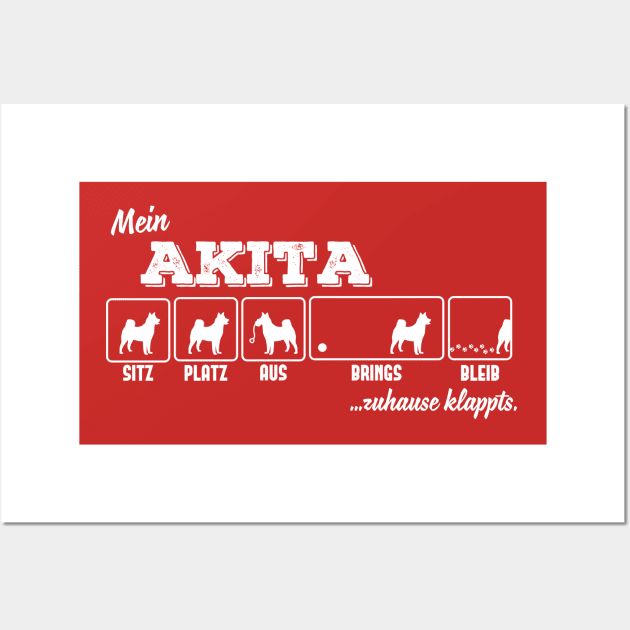 Akita Wall Art by nektarinchen